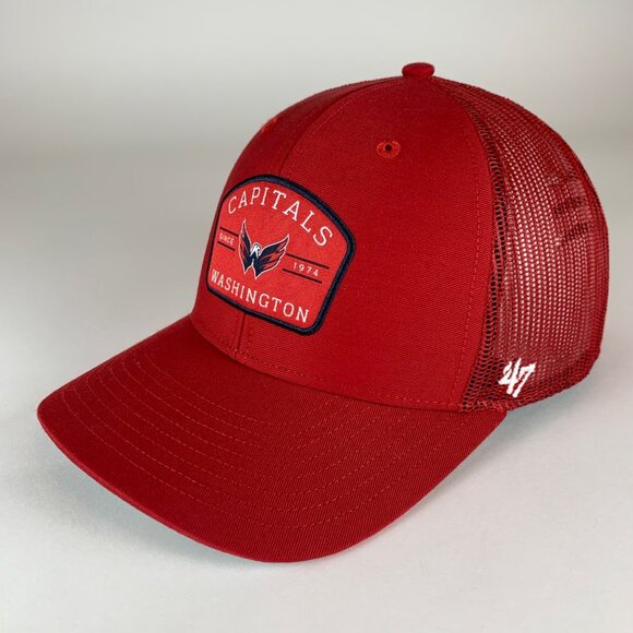 Washington Capitals NHL Red 47 Brand Snapback Trucker Hat - Picture 1 of 6